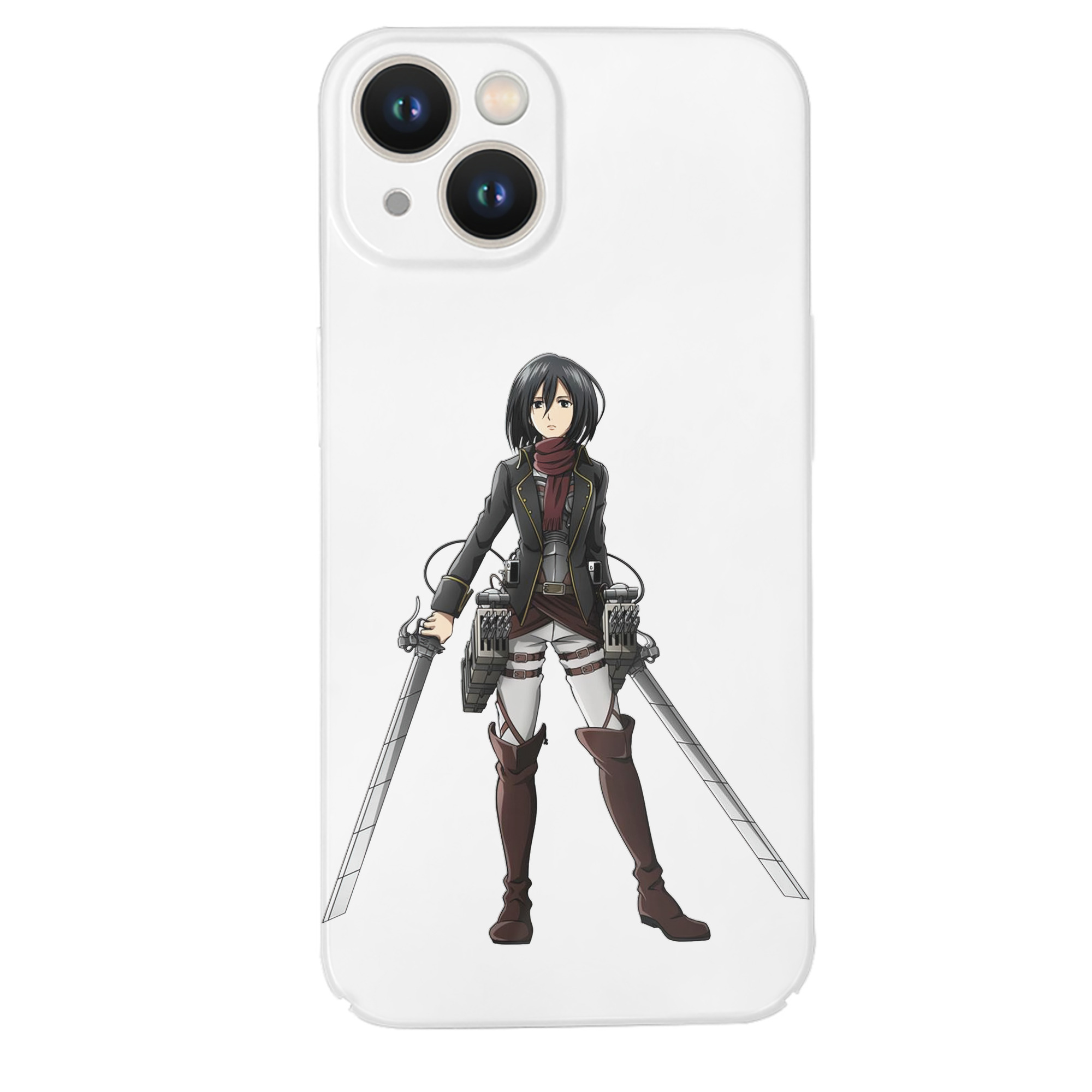 （画像用） 進撃の巨人 ミカサ·アッカーマン Attack on Titan Mikasa Ackerman 【iPhone 14シリーズ対応】ハードケース